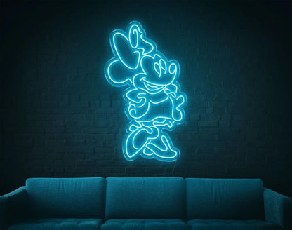 Mini Mouse LED Neon Sign!-Neonsigns-45 x 105 cm-Light Blue-Indoor-Neon Brothers