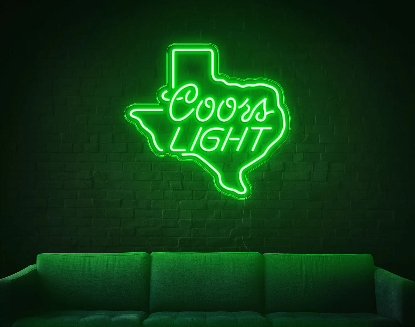 COORS LIGHT LED NEON SIGN!-Neonsigns-45 x 90 cm-Green-Neon Brothers