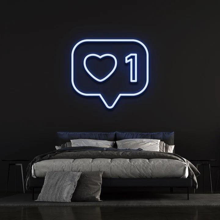 LIKE - LED NEON SIGN-Neonsigns-Blue-45 x 90 cm-Neon Brothers