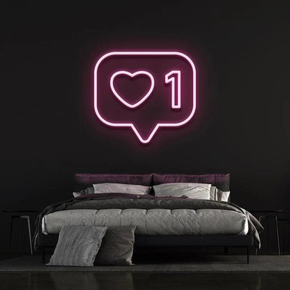 LIKE - LED NEON SIGN-Neonsigns-Pink-45 x 90 cm-Neon Brothers