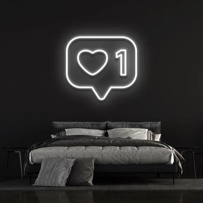 LIKE - LED NEON SIGN-Neonsigns-White-45 x 90 cm-Neon Brothers