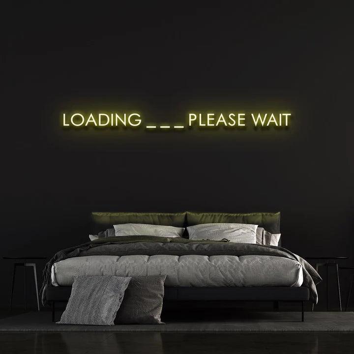 LOADING ... PLEASE WAIT - LED NEON SIGN-Neonsigns-45 x 90 cm-Yellow-Neon Brothers