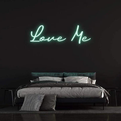 LOVE ME - LED NEON SIGN-Neonsigns-45 x 105 cm-Teal-Neon Brothers