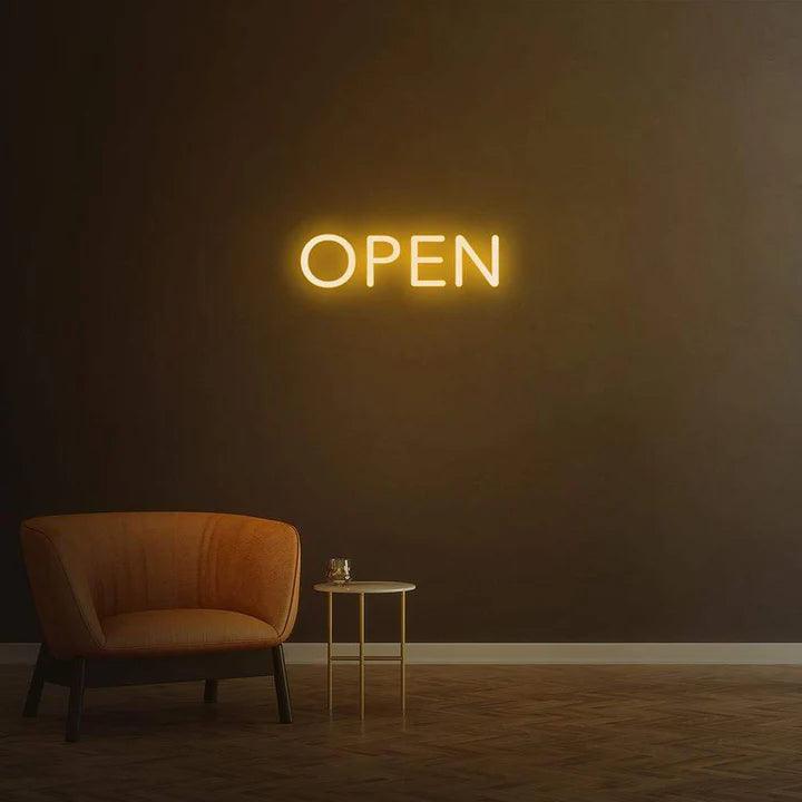 Open - LED Neon Sign-Neonsigns-Orange-60 x 60 cm-Neon Brothers