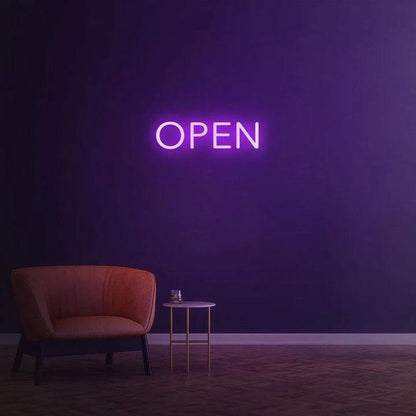 Open - LED Neon Sign-Neonsigns-Purple-60 x 60 cm-Neon Brothers