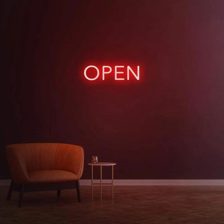 Open - LED Neon Sign-Neonsigns-Red-60 x 60 cm-Neon Brothers