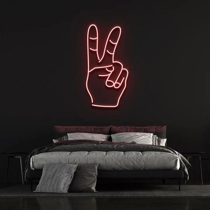 PEACE - LED NEON SIGN-Neonsigns-45 x 90 cm-Red-Neon Brothers