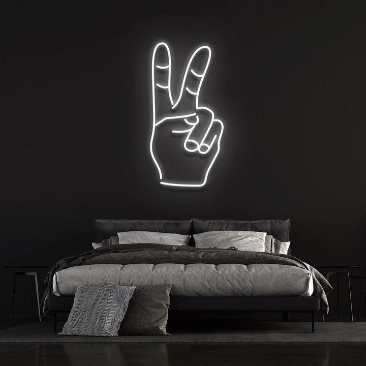 PEACE - LED NEON SIGN-Neonsigns-45 x 90 cm-White-Neon Brothers