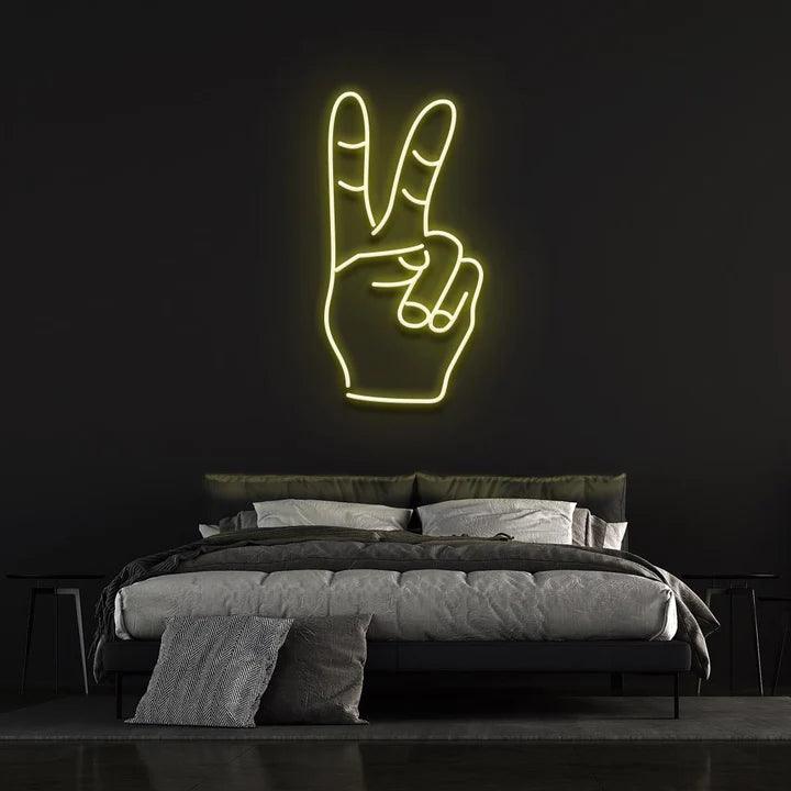 PEACE - LED NEON SIGN-Neonsigns-45 x 90 cm-Yellow-Neon Brothers