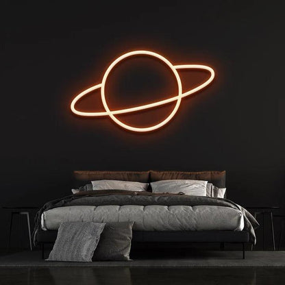 PLANET - LED NEON SIGN-Neonsigns-Orange-60 x 120 cm-Neon Brothers