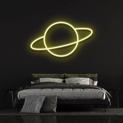 PLANET - LED NEON SIGN-Neonsigns-Yellow-60 x 120 cm-Neon Brothers