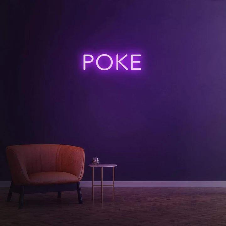 Poke - LED Neon Sign-Neonsigns-45 x 90 cm-Purple-Neon Brothers