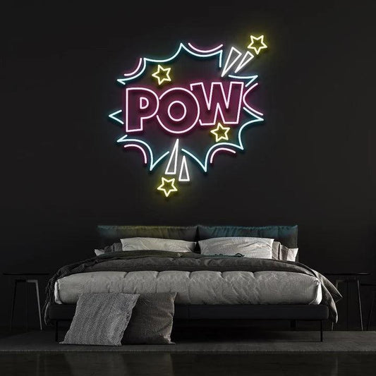 POW - LED NEON SIGN-Neonsigns-Neon Brothers