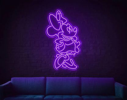 Mini Mouse LED Neon Sign!-Neonsigns-45 x 105 cm-Purple-Indoor-Neon Brothers