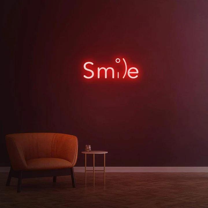 Smile - LED Neon Sign-Neonsigns-45 x 90 cm-Red-Neon Brothers