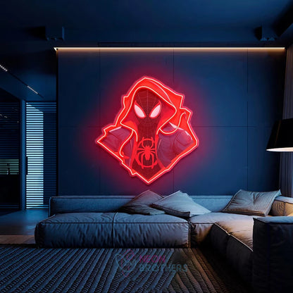 Superhero Character- LED Neon Movie Sign with UV Print Art