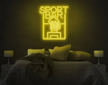 SPORT BAR LED NEON SIGN!-Neonsigns-45 x 90 cm-Yellow-Neon Brothers