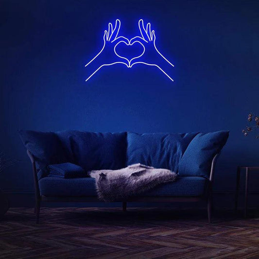 SPREAD LOVE NEON SIGN-Neonsigns-Blue-45 x 90 cm-No-Neon Brothers