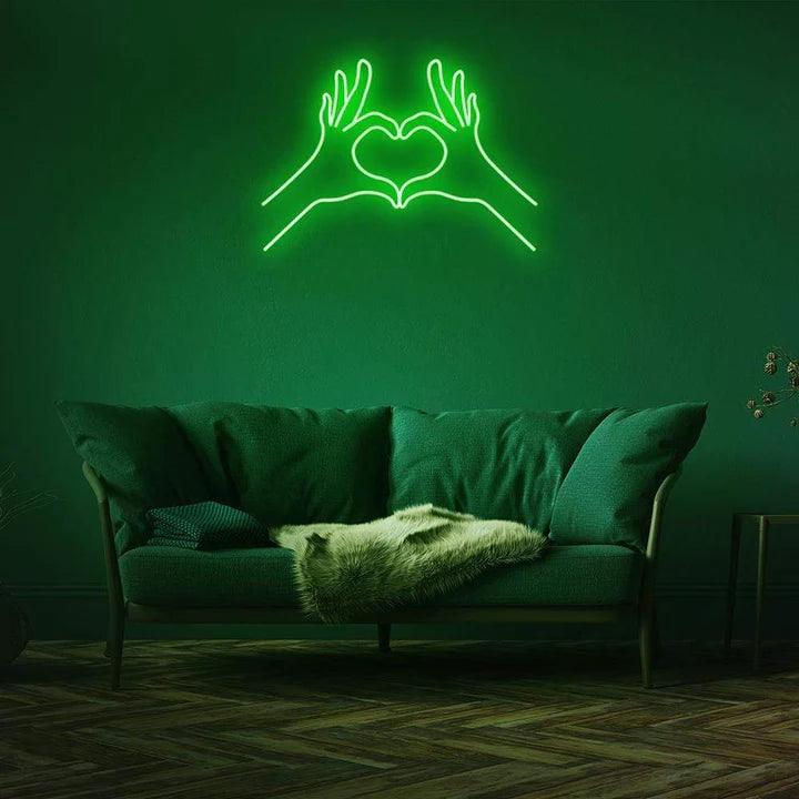 SPREAD LOVE NEON SIGN-Neonsigns-Green-45 x 90 cm-No-Neon Brothers