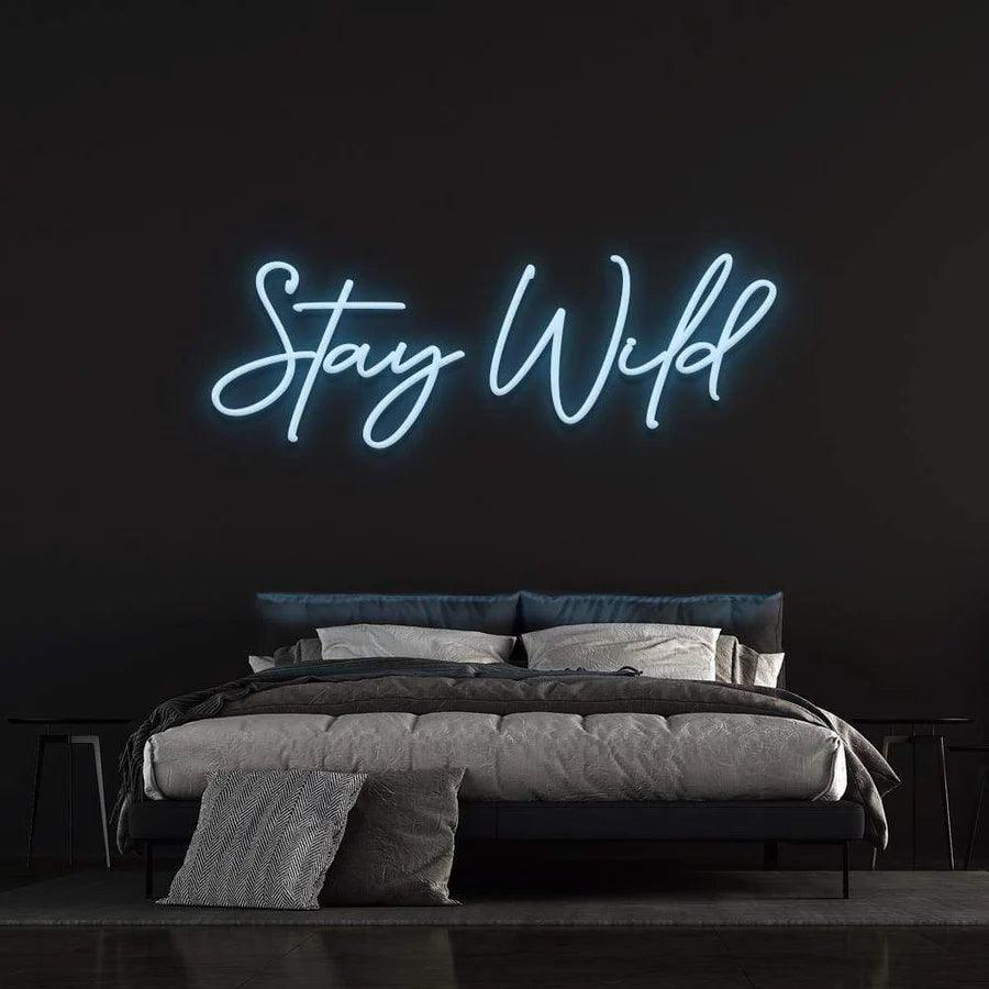 Stay Wild - LED Neon Sign-Neonsigns-45 x 90 cm-Blue-Neon Brothers