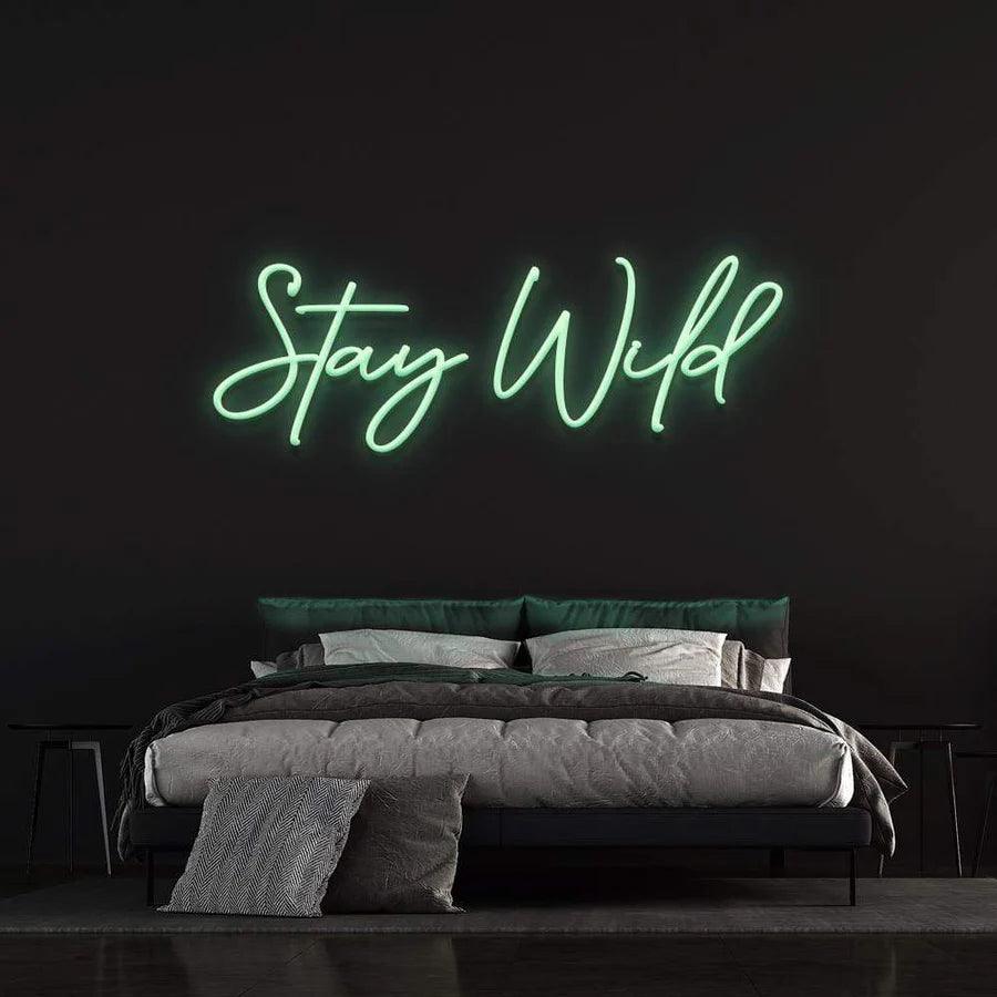 Stay Wild - LED Neon Sign-Neonsigns-45 x 90 cm-Green-Neon Brothers