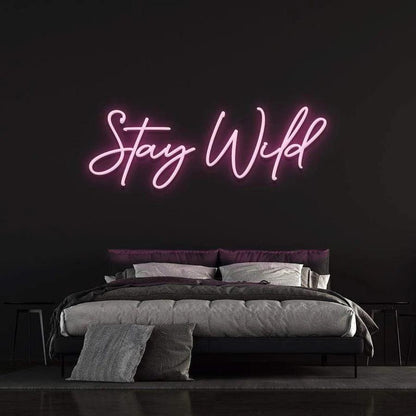 Stay Wild - LED Neon Sign-Neonsigns-45 x 90 cm-Pink-Neon Brothers