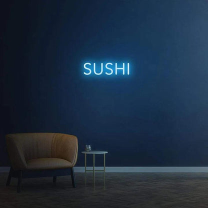 SUSHI - LED NEON SIGN-Neonsigns-45 x 90 cm-Ice Blue-Neon Brothers