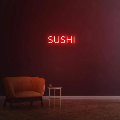 SUSHI - LED NEON SIGN-Neonsigns-45 x 90 cm-Red-Neon Brothers