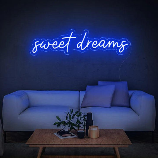 SWEET DREAMS - LED NEON SIGN-Neonsigns-45 x 90 cm-Blue-Neon Brothers