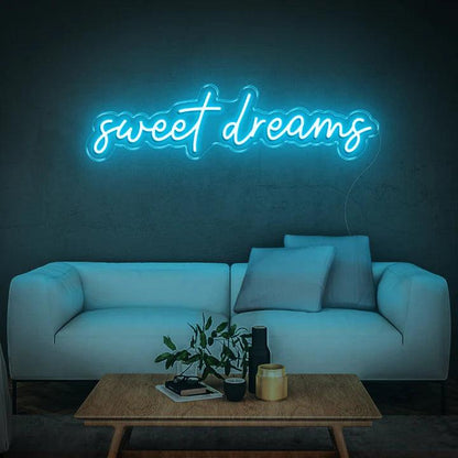 SWEET DREAMS - LED NEON SIGN-Neonsigns-45 x 90 cm-Ice Blue-Neon Brothers