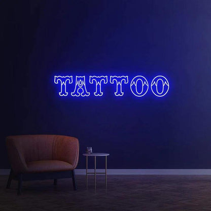 Tattoo - LED Neon Sign-Neonsigns-45 x 90 cm-Blue-Neon Brothers