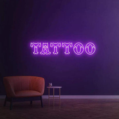 Tattoo - LED Neon Sign-Neonsigns-45 x 90 cm-Purple-Neon Brothers