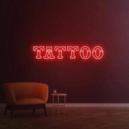 Tattoo - LED Neon Sign-Neonsigns-45 x 90 cm-Red-Neon Brothers