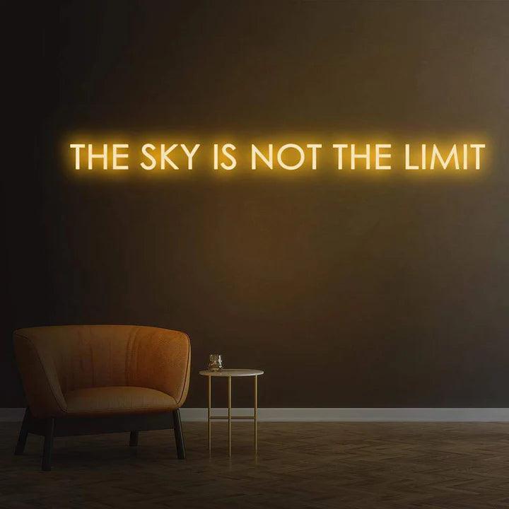 THE SKY IS NOT THE LIMIT NEON SIGN-Neonsigns-Orange-45 x 105 cm-No-Neon Brothers