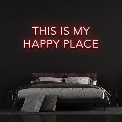 THIS IS OUR HAPPY PLACE - LED NEON SIGN-Neonsigns-45 x 90 cm-Red-Neon Brothers