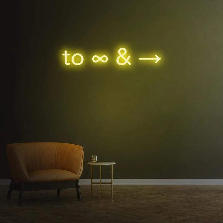 'TO INFINITY AND BEYOND' NEON SIGN-Neonsigns-Neon Brothers