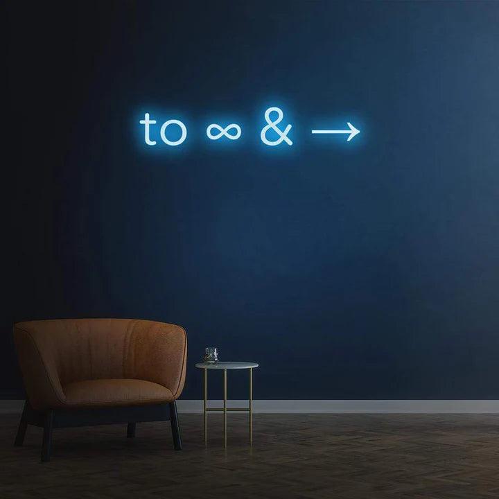 'TO INFINITY AND BEYOND' NEON SIGN-Neonsigns-Neon Brothers