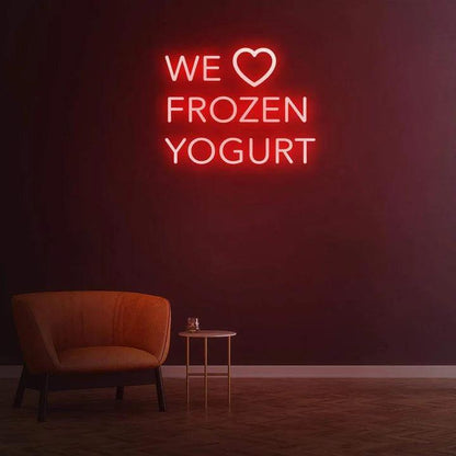 WE LOVE FROZEN YOGURT - LED NEON SIGN-Neonsigns-Neon Brothers