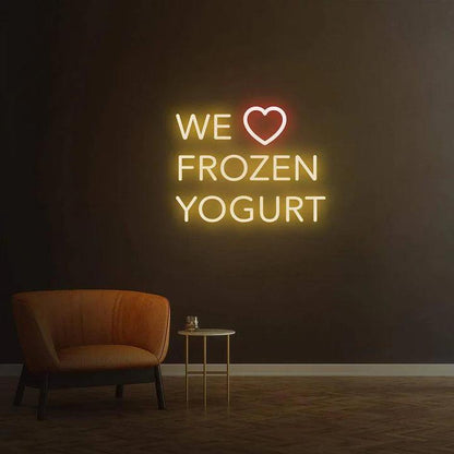 WE LOVE FROZEN YOGURT - LED NEON SIGN-Neonsigns-Neon Brothers