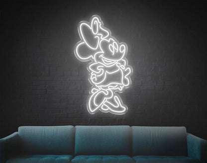 Mini Mouse LED Neon Sign!-Neonsigns-45 x 105 cm-White-Indoor-Neon Brothers