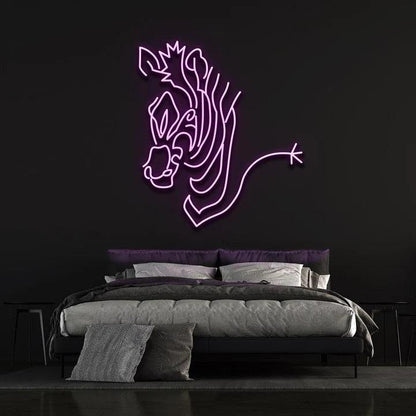 ZEBRA - LED NEON SIGN-Neonsigns-45 x 90 cm-Purple-Neon Brothers