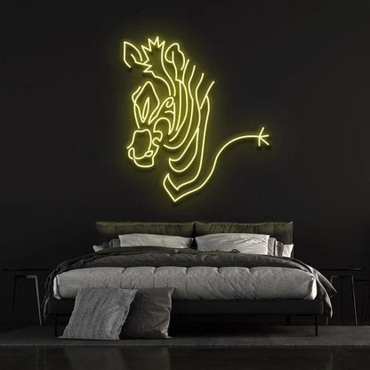 ZEBRA - LED NEON SIGN-Neonsigns-45 x 90 cm-Yellow-Neon Brothers